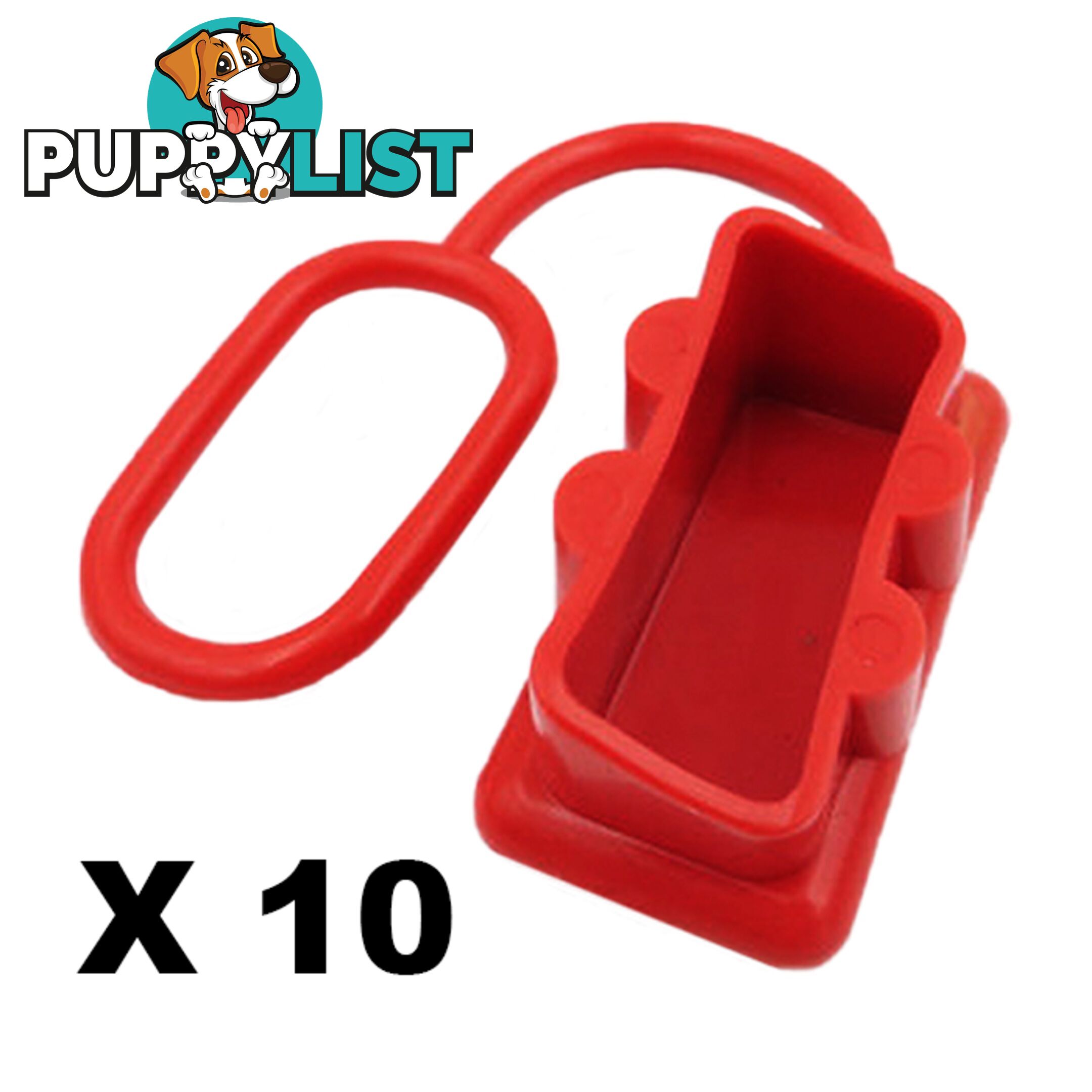 Dust Cap Red x 10 to Suit 175 Amp Anderson Plug SKU - YJ-AND175capx10