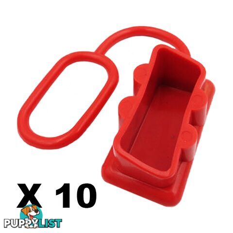 Dust Cap Red x 10 to Suit 175 Amp Anderson Plug SKU - YJ-AND175capx10