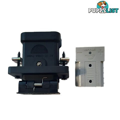 Trailer Vision 50 amp Flush Mount with LED Screw Connector Anderson Plug SKU - TVN-16454-50SC