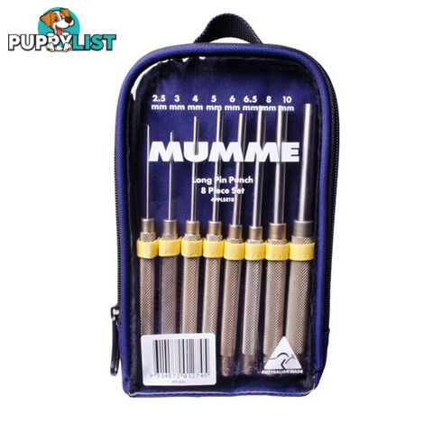 Mumme Tools Long Pin Punch Single or 8pc Set 2.5mm  - 10mm