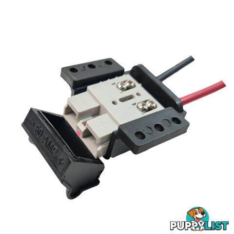 Trailer Vision 50 amp Anderson Plug Top Mount Connector Assembly with Screw Contact Plug SKU - TV-201426-SC