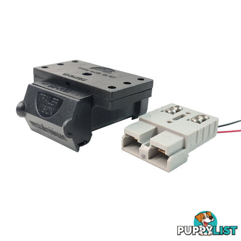 Trailer Vision 50 amp Anderson Plug Top Mount Connector Assembly with Screw Contact Plug SKU - TV-201426-SC