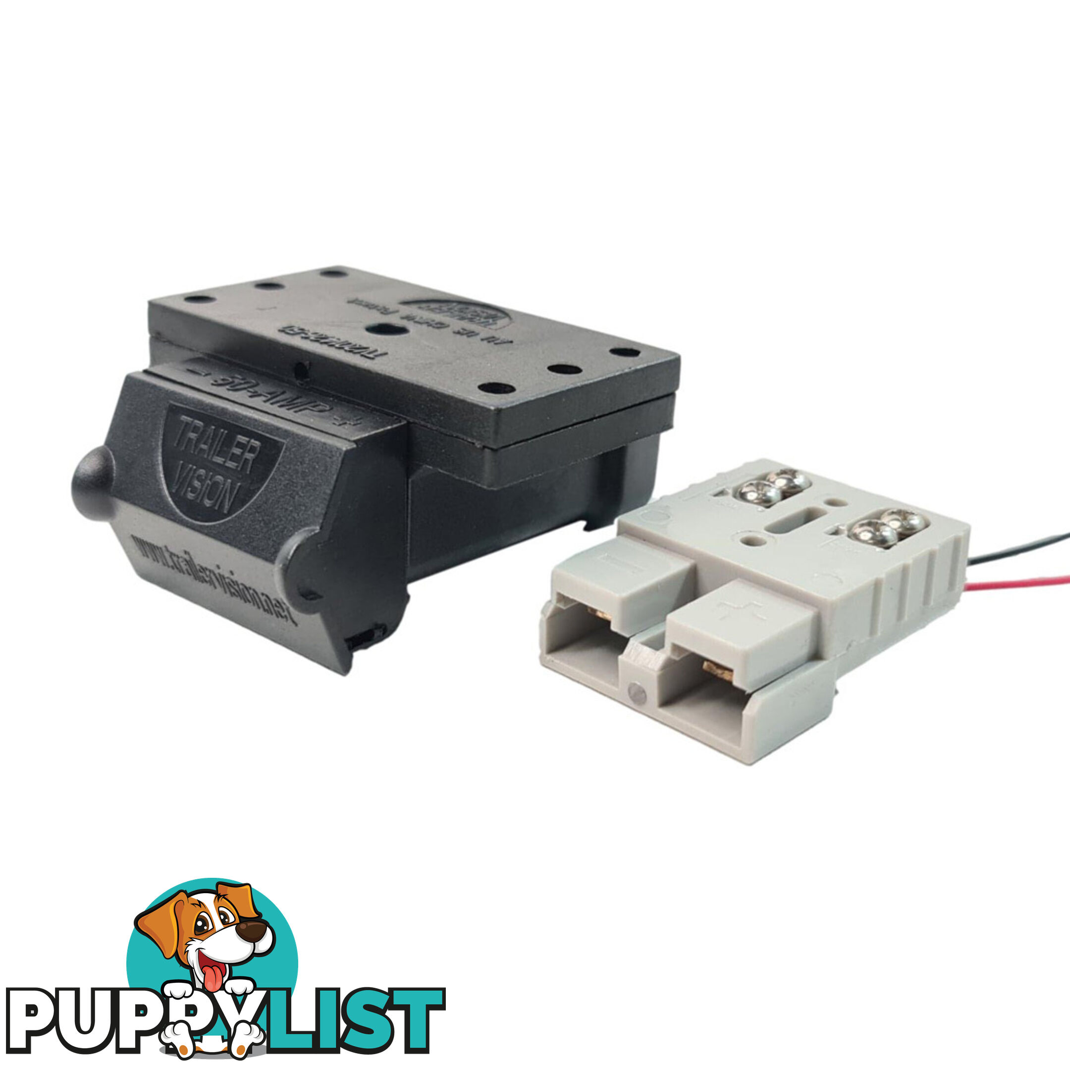 Trailer Vision 50 amp Anderson Plug Top Mount Connector Assembly with Screw Contact Plug SKU - TV-201426-SC