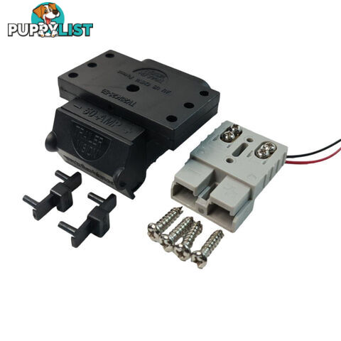 Trailer Vision 50 amp Anderson Plug Top Mount Connector Assembly with Screw Contact Plug SKU - TV-201426-SC