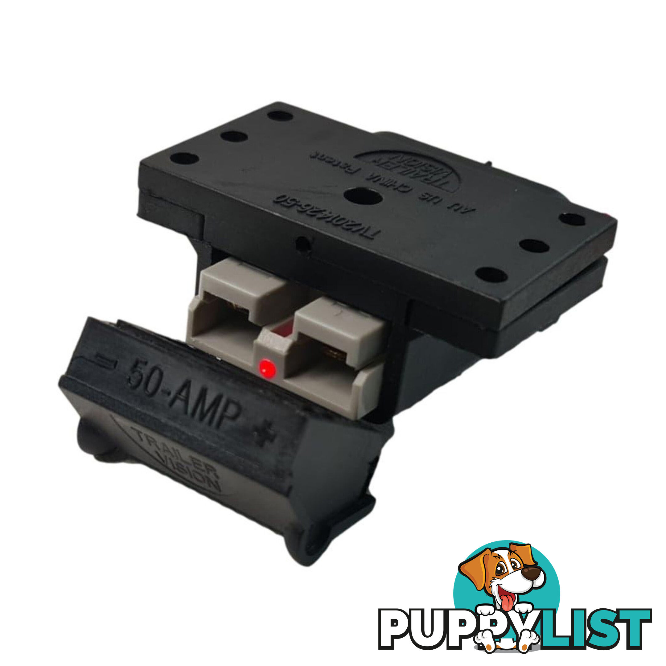 Trailer Vision 50 amp Anderson Plug Top Mount Connector Assembly with Screw Contact Plug SKU - TV-201426-SC