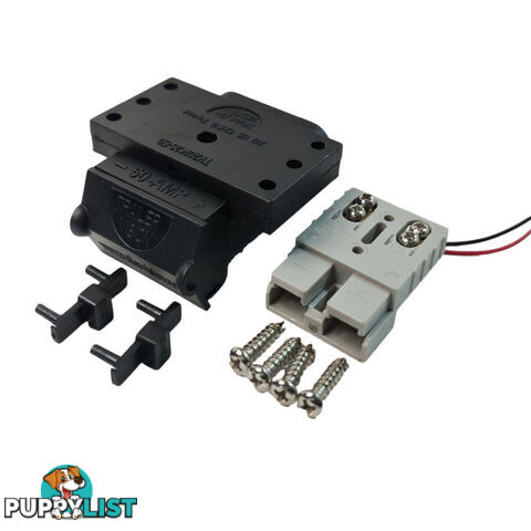 Trailer Vision 50 amp Anderson Plug Top Mount Connector Assembly with Screw Contact Plug SKU - TV-201426-SC