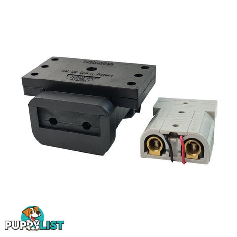 Trailer Vision 50 amp Anderson Plug Top Mount Connector Assembly with Screw Contact Plug SKU - TV-201426-SC