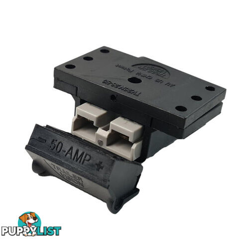 Trailer Vision 50 amp Anderson Plug Top Mount Connector Assembly with Screw Contact Plug SKU - TV-201426-SC