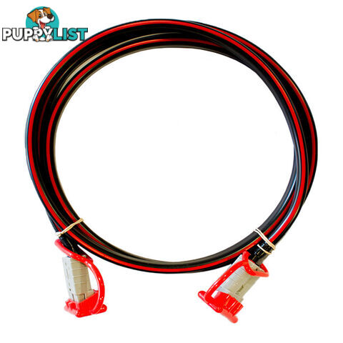 12v Extension x 3m  - 8 B S Dual Core, 50amp Connectors   Dust Caps SKU - BB-50ampAndBattLugs8BS3m