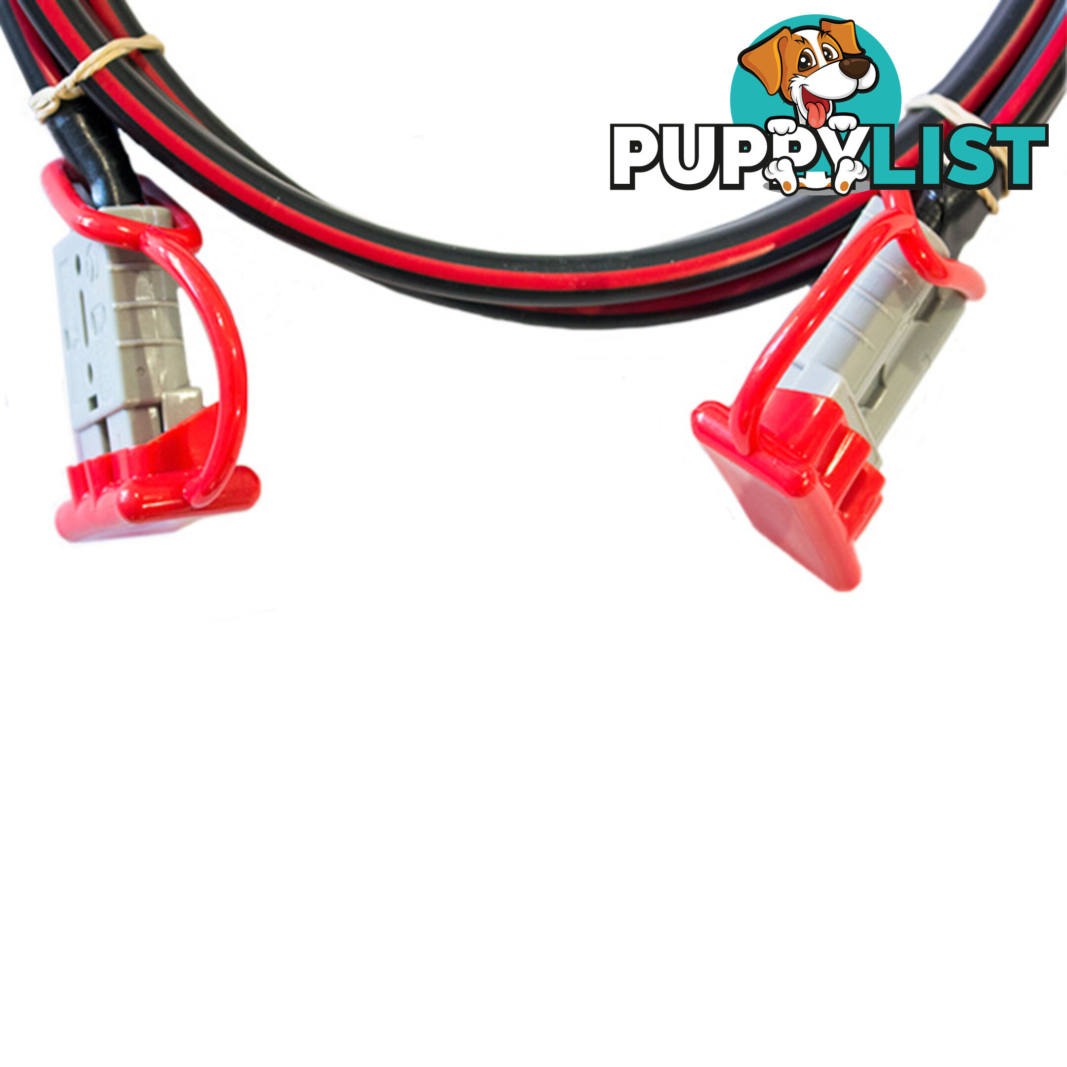 12v Extension x 3m  - 8 B S Dual Core, 50amp Connectors   Dust Caps SKU - BB-50ampAndBattLugs8BS3m