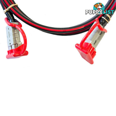 12v Extension x 3m  - 8 B S Dual Core, 50amp Connectors   Dust Caps SKU - BB-50ampAndBattLugs8BS3m