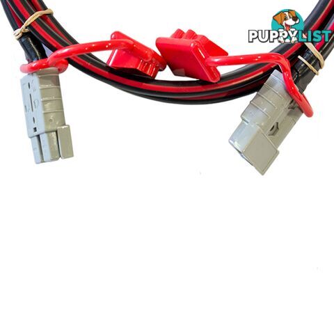 12v Extension x 3m  - 8 B S Dual Core, 50amp Connectors   Dust Caps SKU - BB-50ampAndBattLugs8BS3m