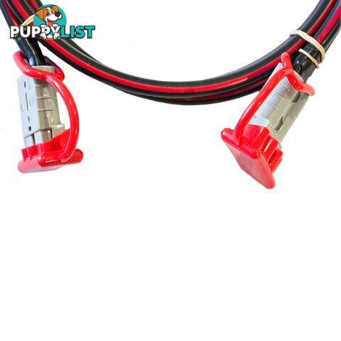 12v Extension x 3m  - 8 B S Dual Core, 50amp Connectors   Dust Caps SKU - BB-50ampAndBattLugs8BS3m