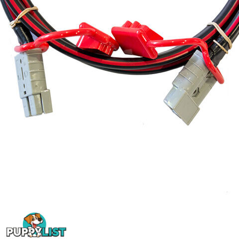 12v Extension x 3m  - 8 B S Dual Core, 50amp Connectors   Dust Caps SKU - BB-50ampAndBattLugs8BS3m