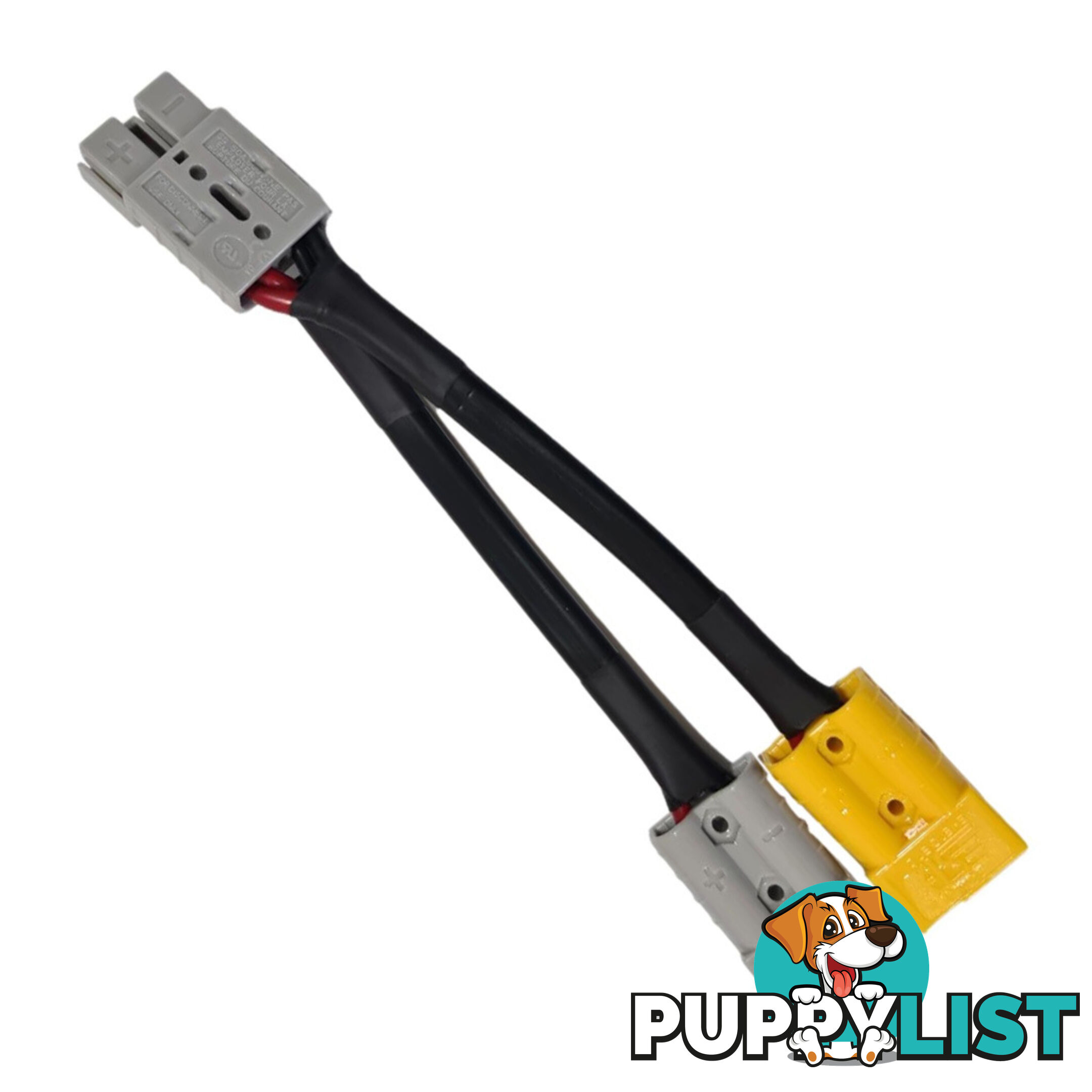 50 amp Anderson Plug Grey to 50 amp Anderson Plug Yellow, Grey Splitter SKU - 50agrey-50agrey50ayellow