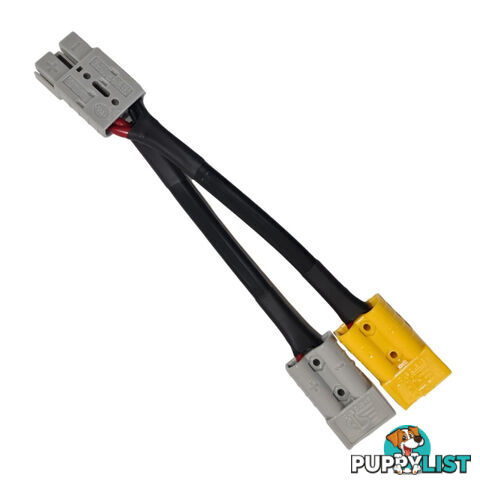 50 amp Anderson Plug Grey to 50 amp Anderson Plug Yellow, Grey Splitter SKU - 50agrey-50agrey50ayellow