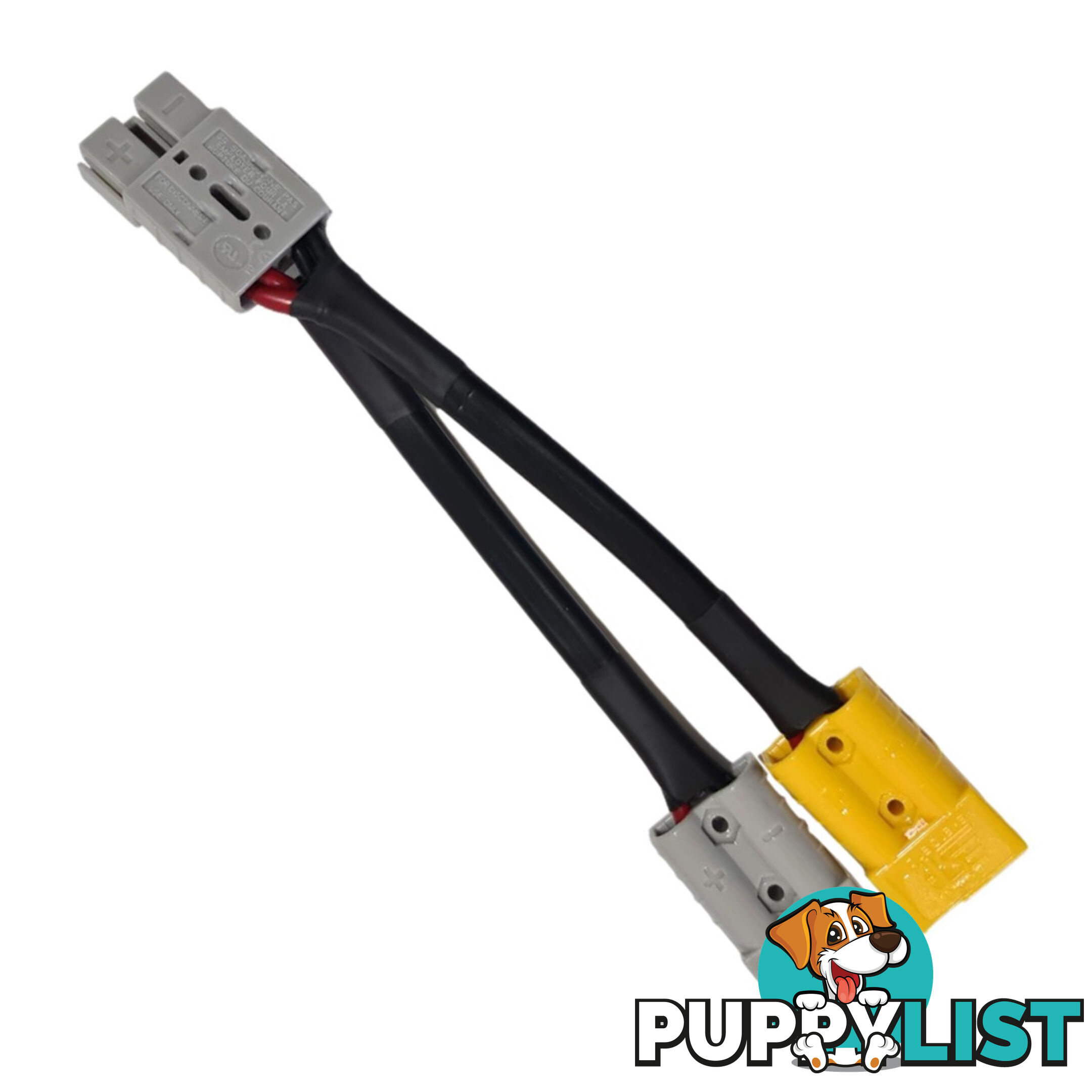 50 amp Anderson Plug Grey to 50 amp Anderson Plug Yellow, Grey Splitter SKU - 50agrey-50agrey50ayellow