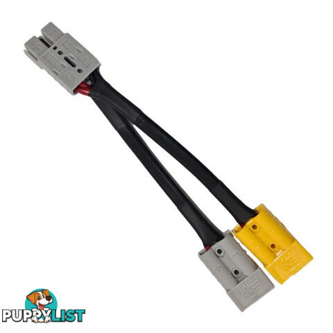 50 amp Anderson Plug Grey to 50 amp Anderson Plug Yellow, Grey Splitter SKU - 50agrey-50agrey50ayellow