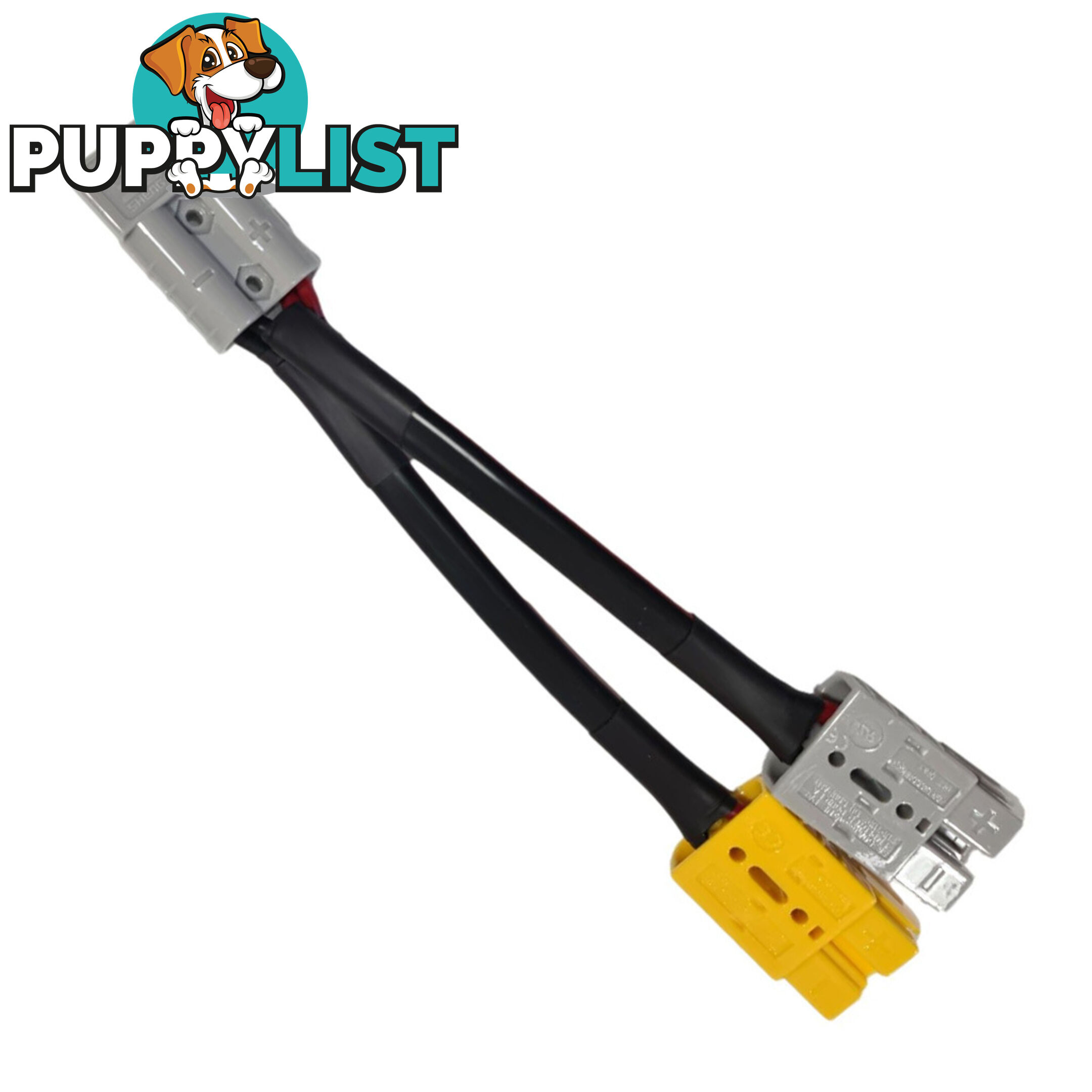 50 amp Anderson Plug Grey to 50 amp Anderson Plug Yellow, Grey Splitter SKU - 50agrey-50agrey50ayellow