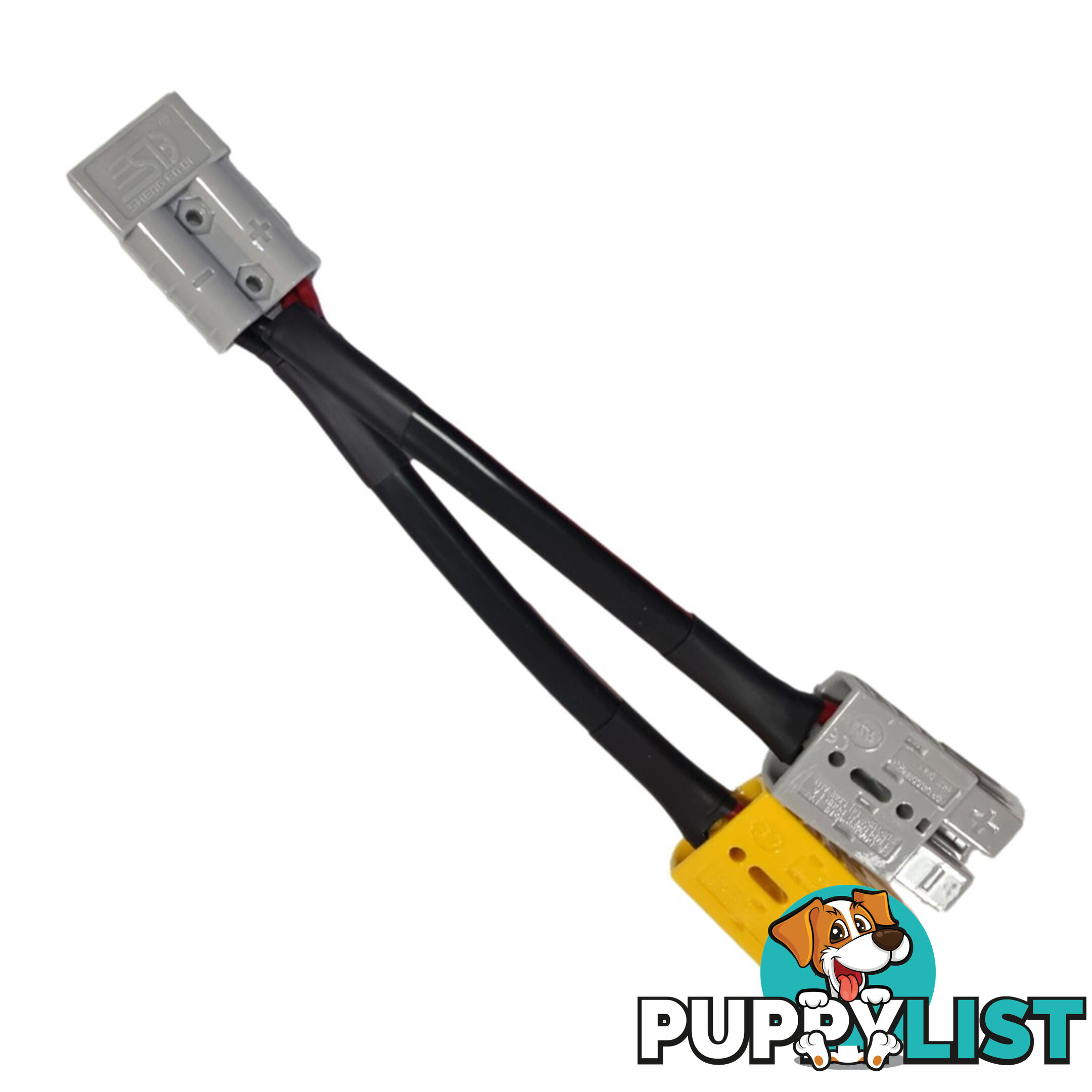 50 amp Anderson Plug Grey to 50 amp Anderson Plug Yellow, Grey Splitter SKU - 50agrey-50agrey50ayellow