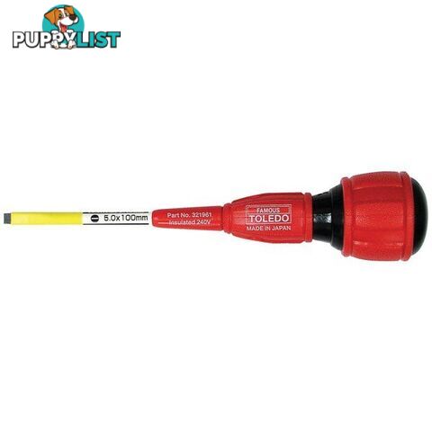 Toledo Screwdriver Elec Strike-Thru Slotted 5.0 x 100mm SKU - 321961