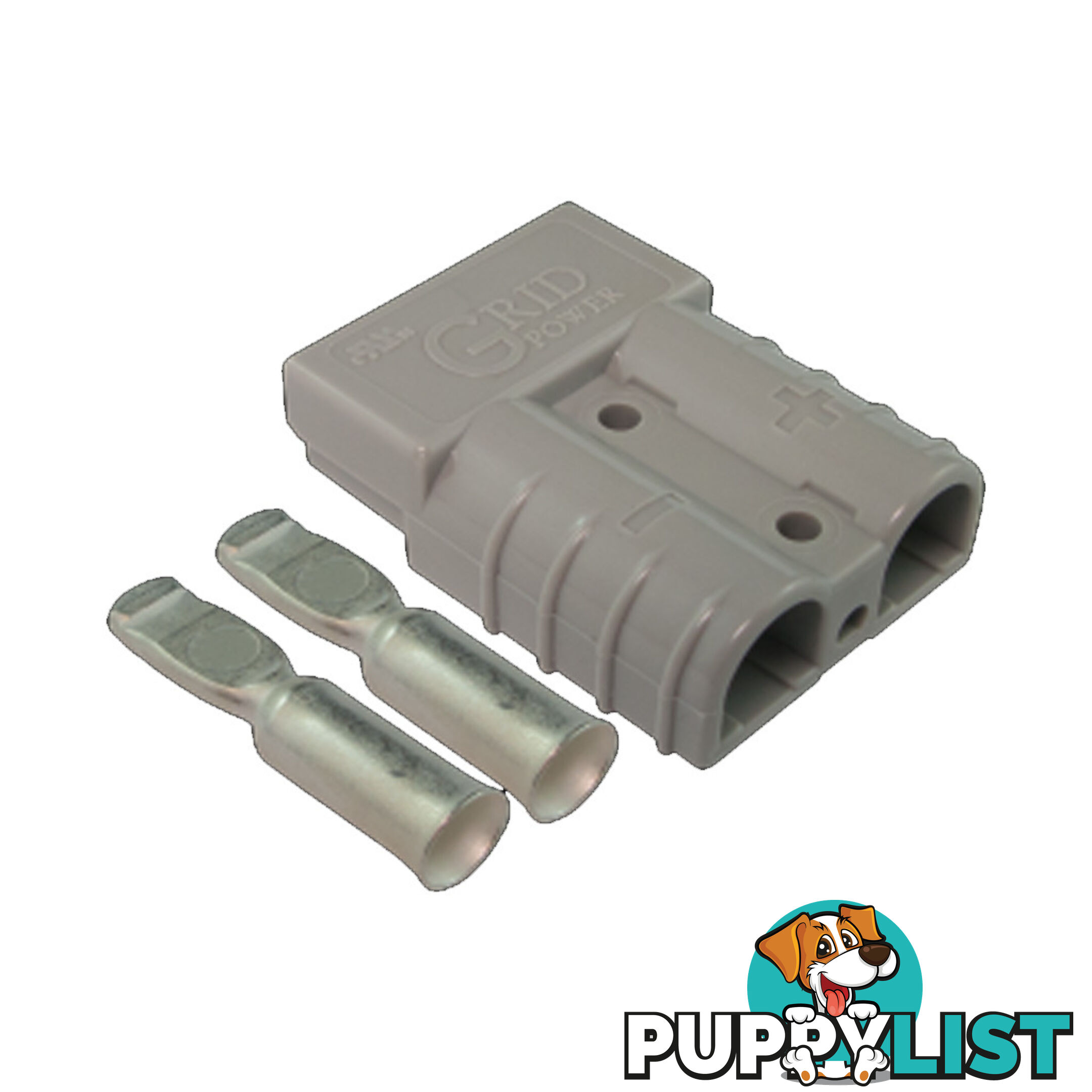 2 x 50 amp Anderson Plugs and Red Dust Covers SKU - BB-50ampAndRedCapx2