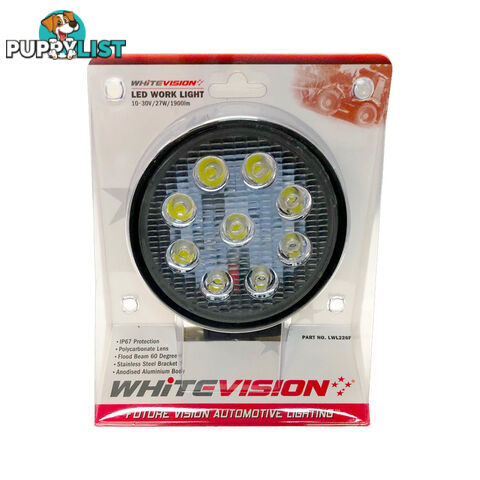 Whitevision LED Work Light 27W Flood Beam 9-30V 1800Lm SKU - LWL229F