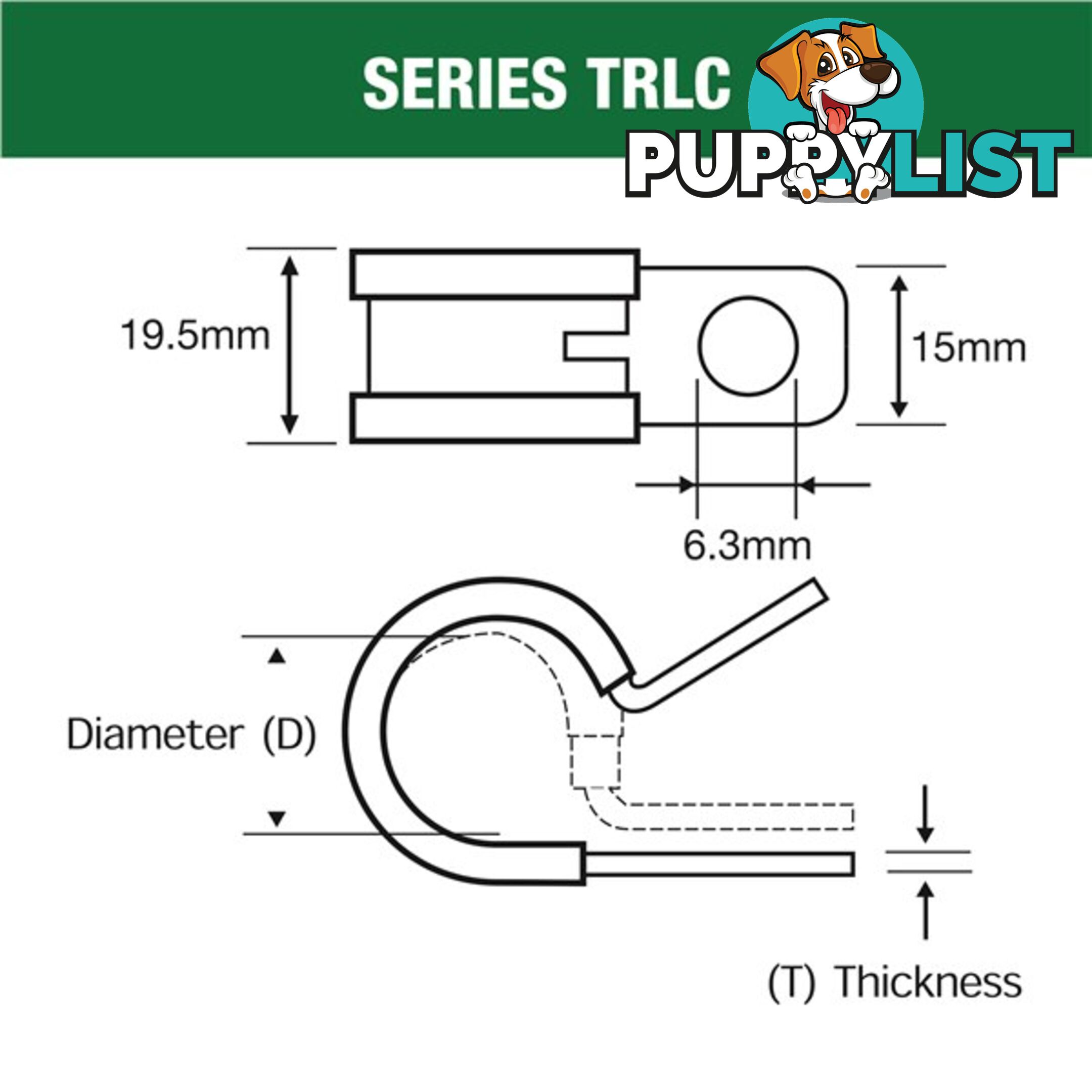 Tridon Rubber Lined Hose Clamp 60mm Zinc Plated 10 pk SKU - TRLC60P