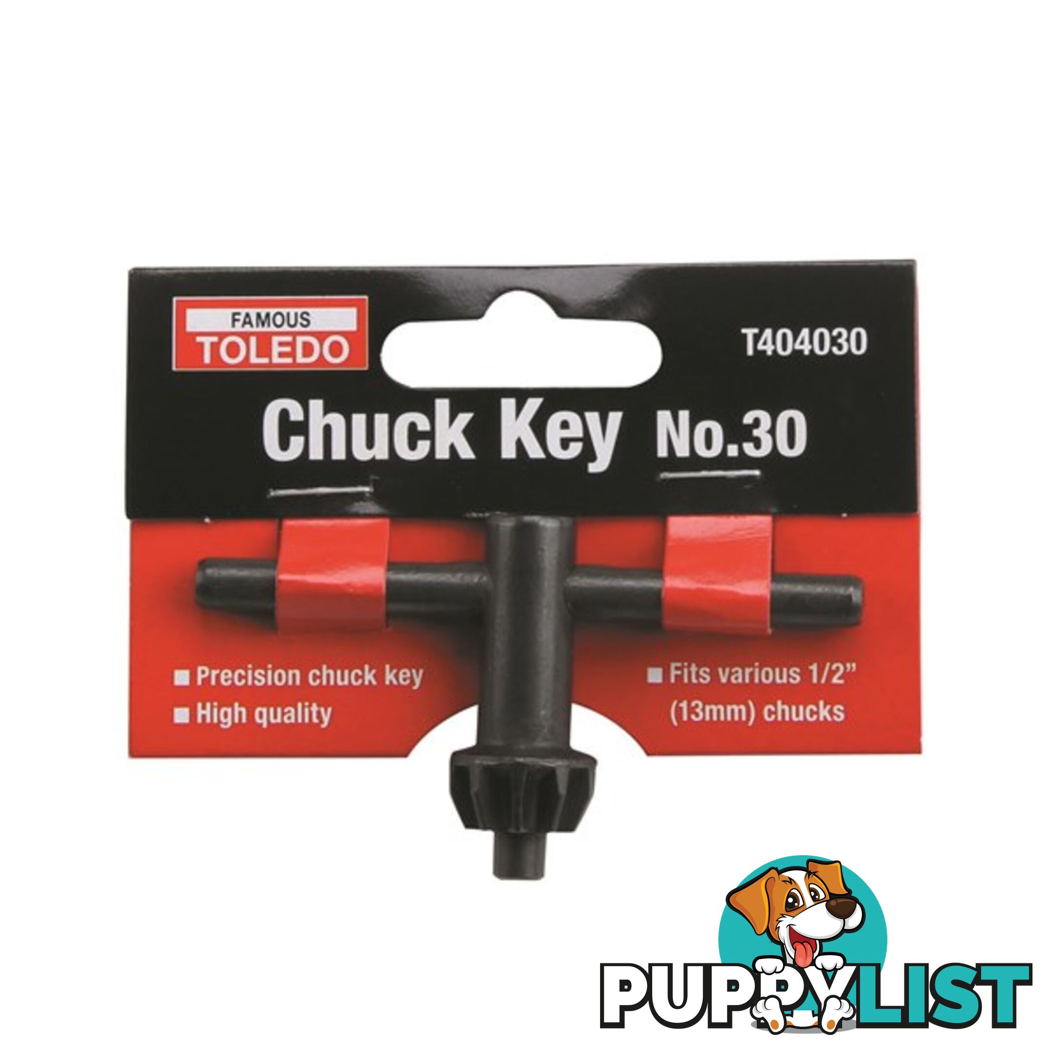 Toledo Chuck Key  - 13mm (No.30) SKU - T404030