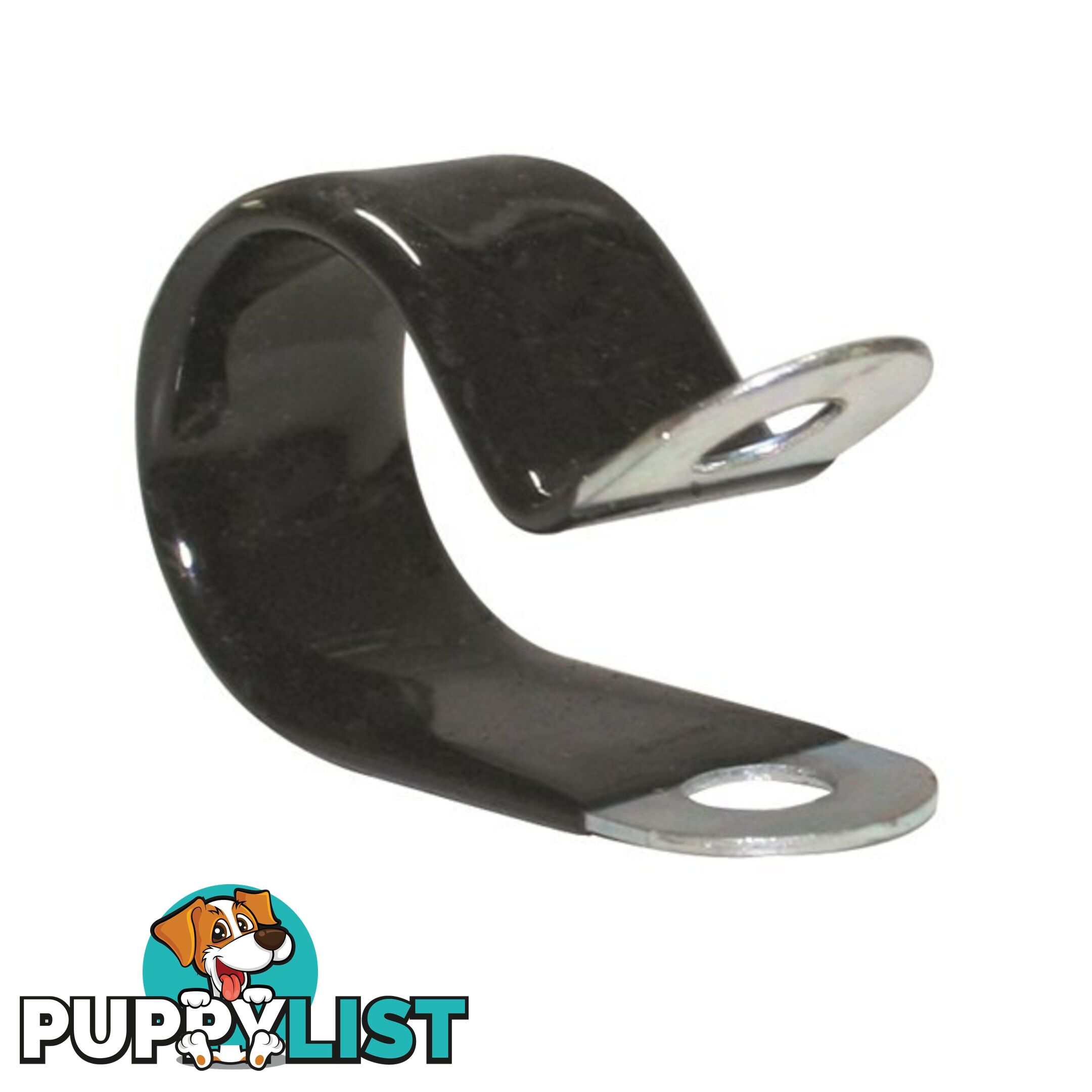 Vinyl Coated Hose   Cable Clamp 33mm (1 5/16?) Dia 20mm Band 12mm Hole 10pk SKU - CAI3313P