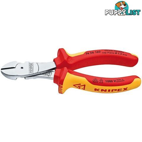 Knipex 160mm Diagonal Cutter  - High Leverage 1000V VDE SKU - 7406160