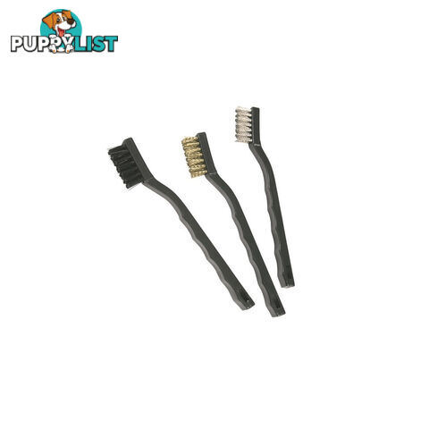 Bike Service Nylon Brass   Stainless-Steel Cleaning Brush Set 3pc SKU - BS1130