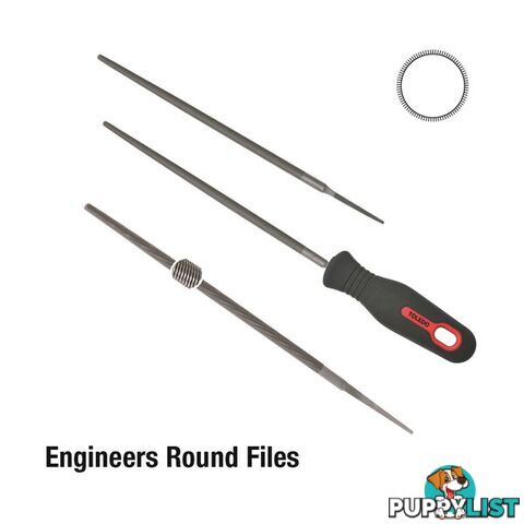 Toledo Round File Smooth  - 300mm SKU - 12RD03CD