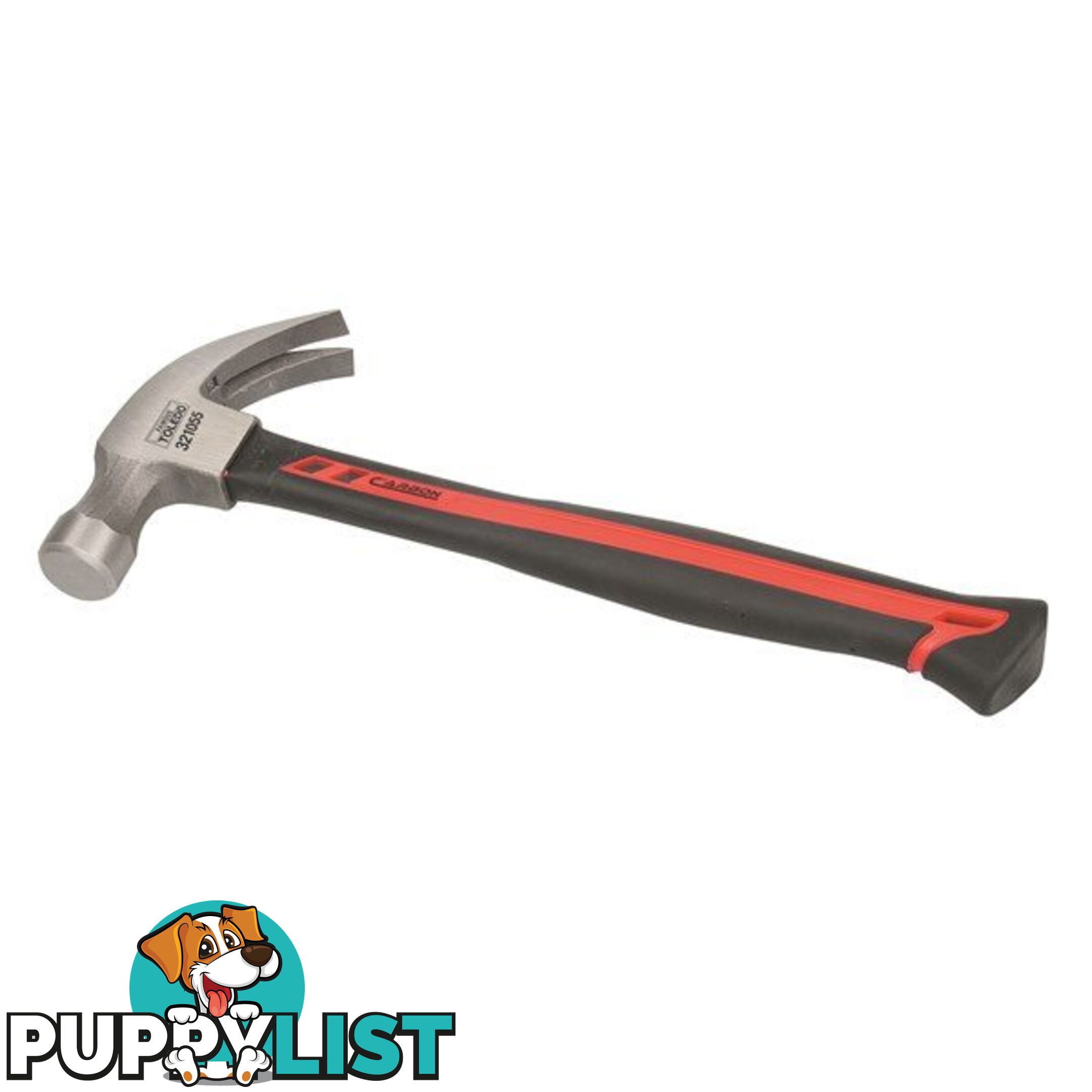 Toledo Curved Claw Hammer  - 20oz Carbon Fibre Core SKU - 321055