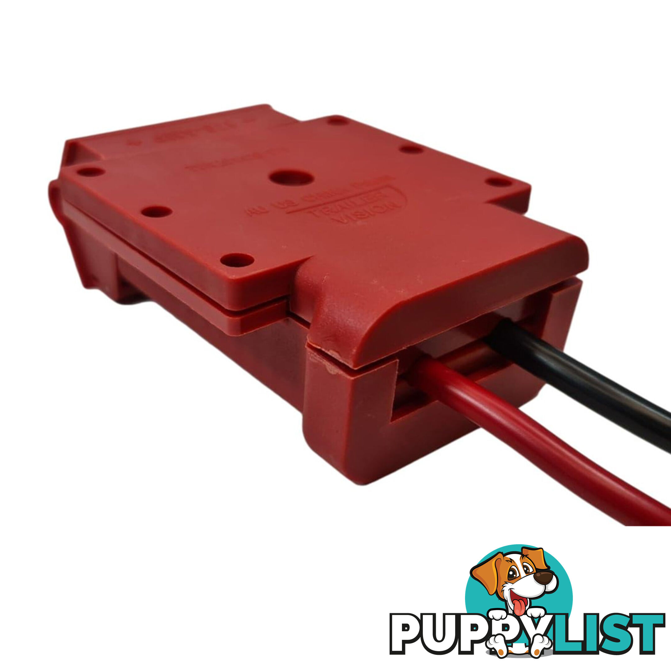 Trailer Vision 175a Anderson Plug Mounting Kit  (RED) Assembly with LED Power Indicator SKU - TVN-201426-175R