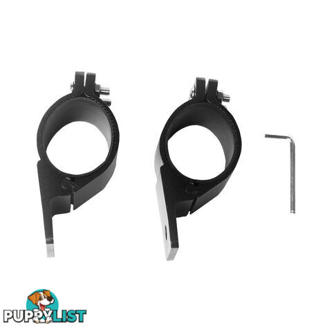 WhiteVision Bull Bar Mounting Bracket Pair 49  - 81mm SKU - LLBBKT4954, LLBBKT6671, LLBBKT7881