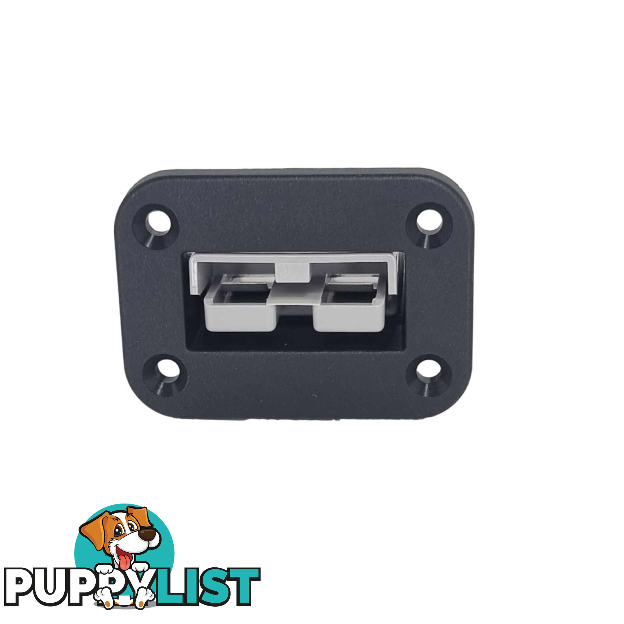 Blue Bar Single 50 amp Anderson Flush Mount with Plug SKU - DC-14070