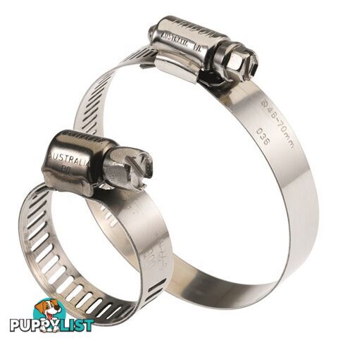 Tridon Full 316 S. Steel Hose Clamp 159mm â 206mm 10pk SKU - H316-120