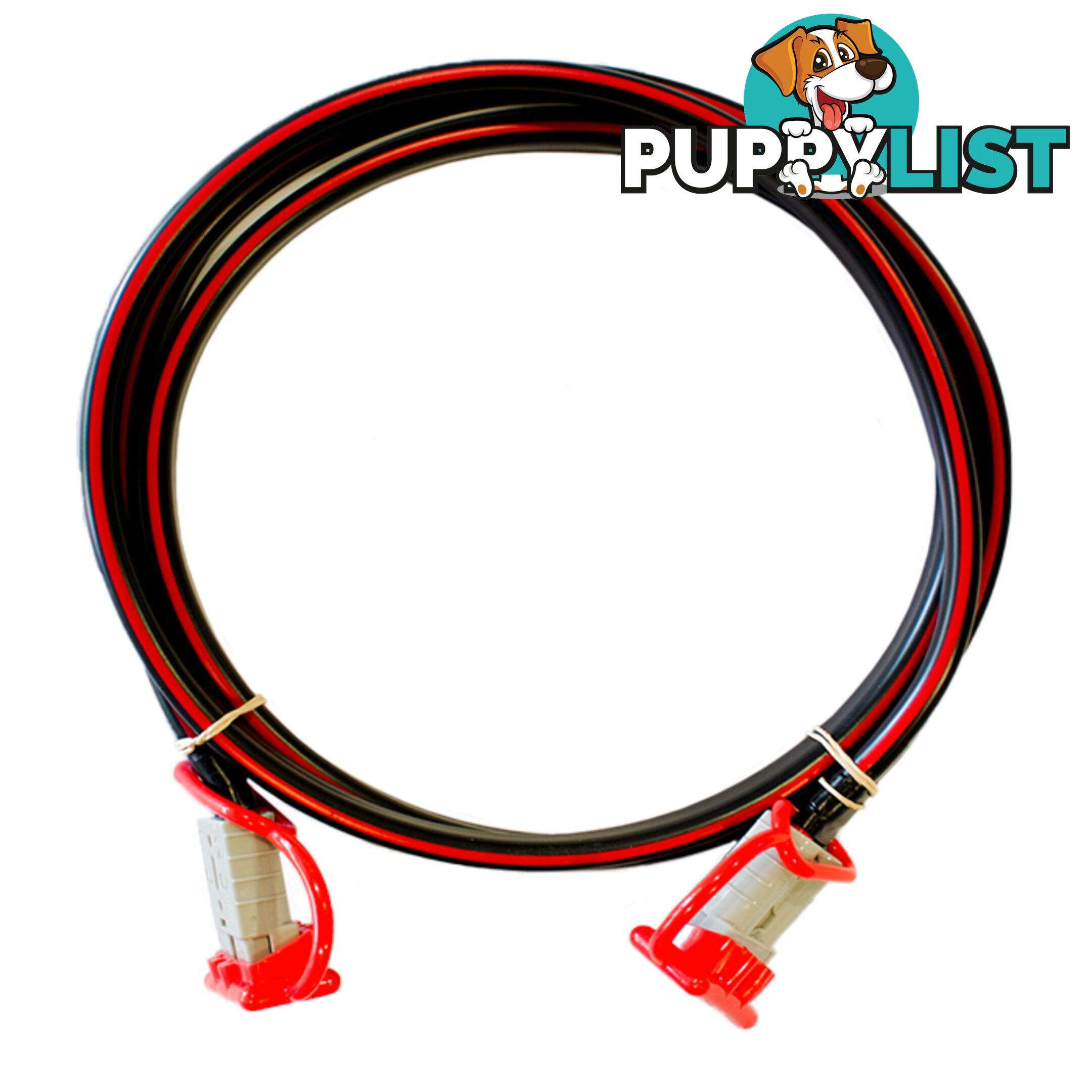 12v Extension x 1m  - 8 B S Dual Core, 50amp Connectors   Dust Caps SKU - BB-Ando-AndoWcaps