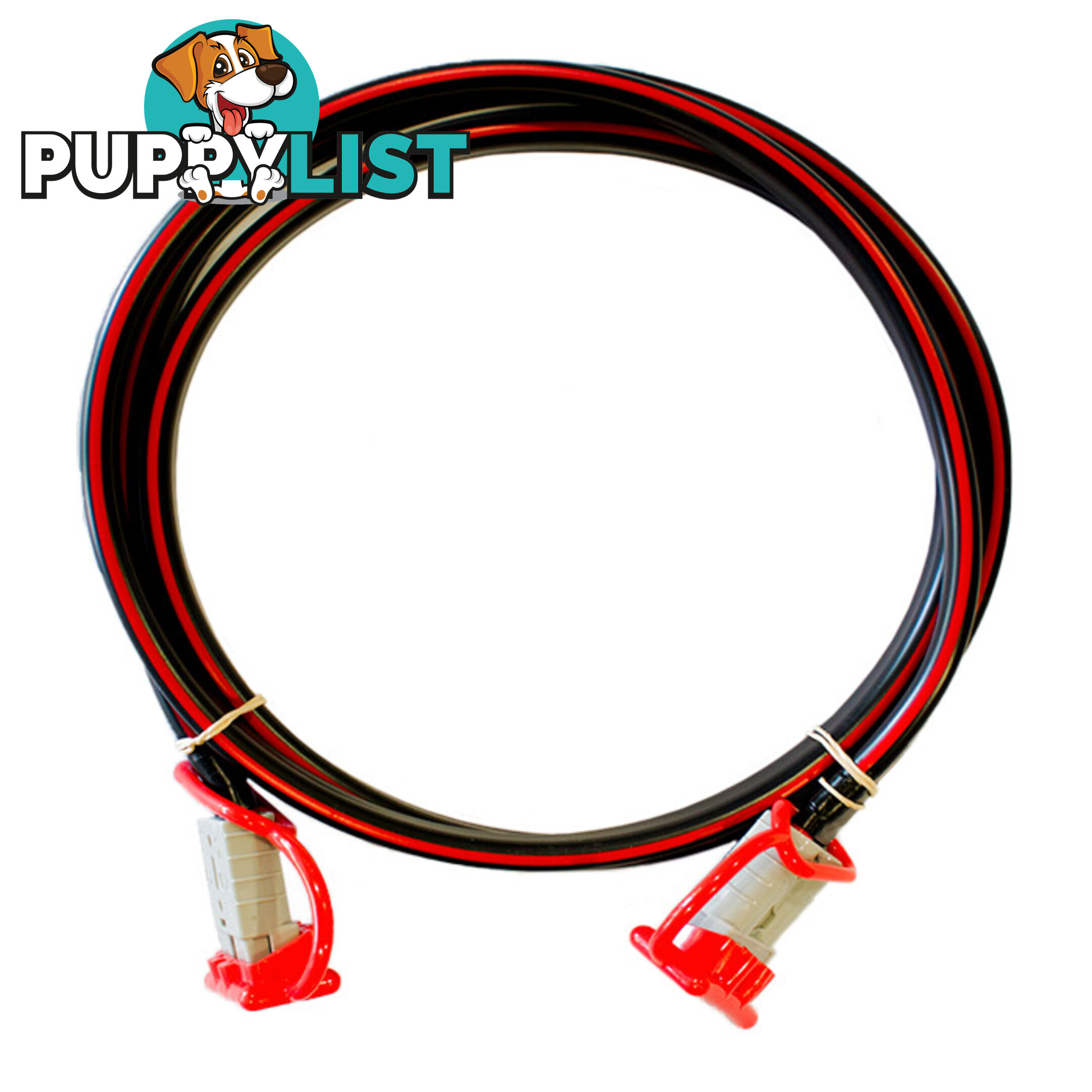 12v Extension x 1m  - 8 B S Dual Core, 50amp Connectors   Dust Caps SKU - BB-Ando-AndoWcaps