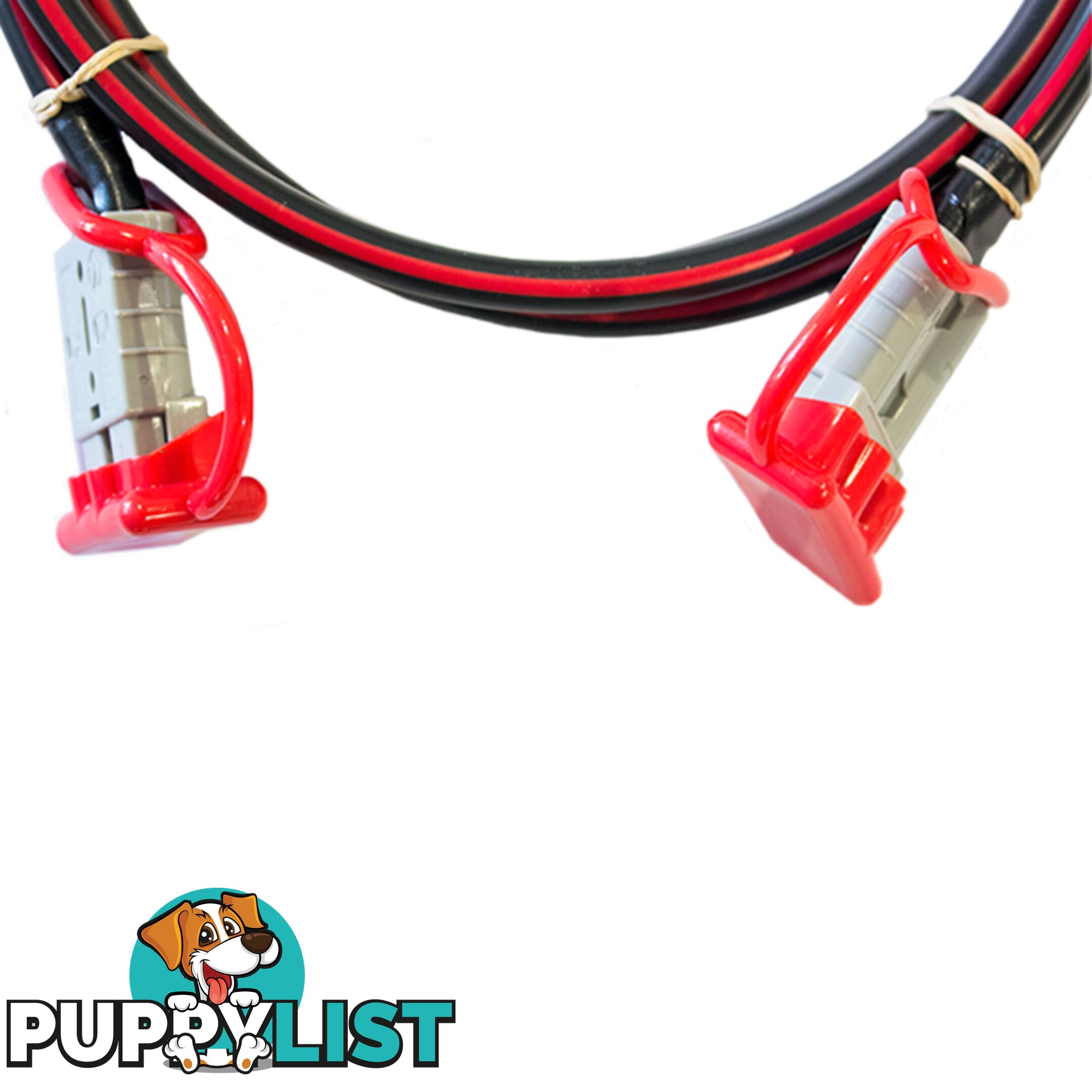 12v Extension x 1m  - 8 B S Dual Core, 50amp Connectors   Dust Caps SKU - BB-Ando-AndoWcaps