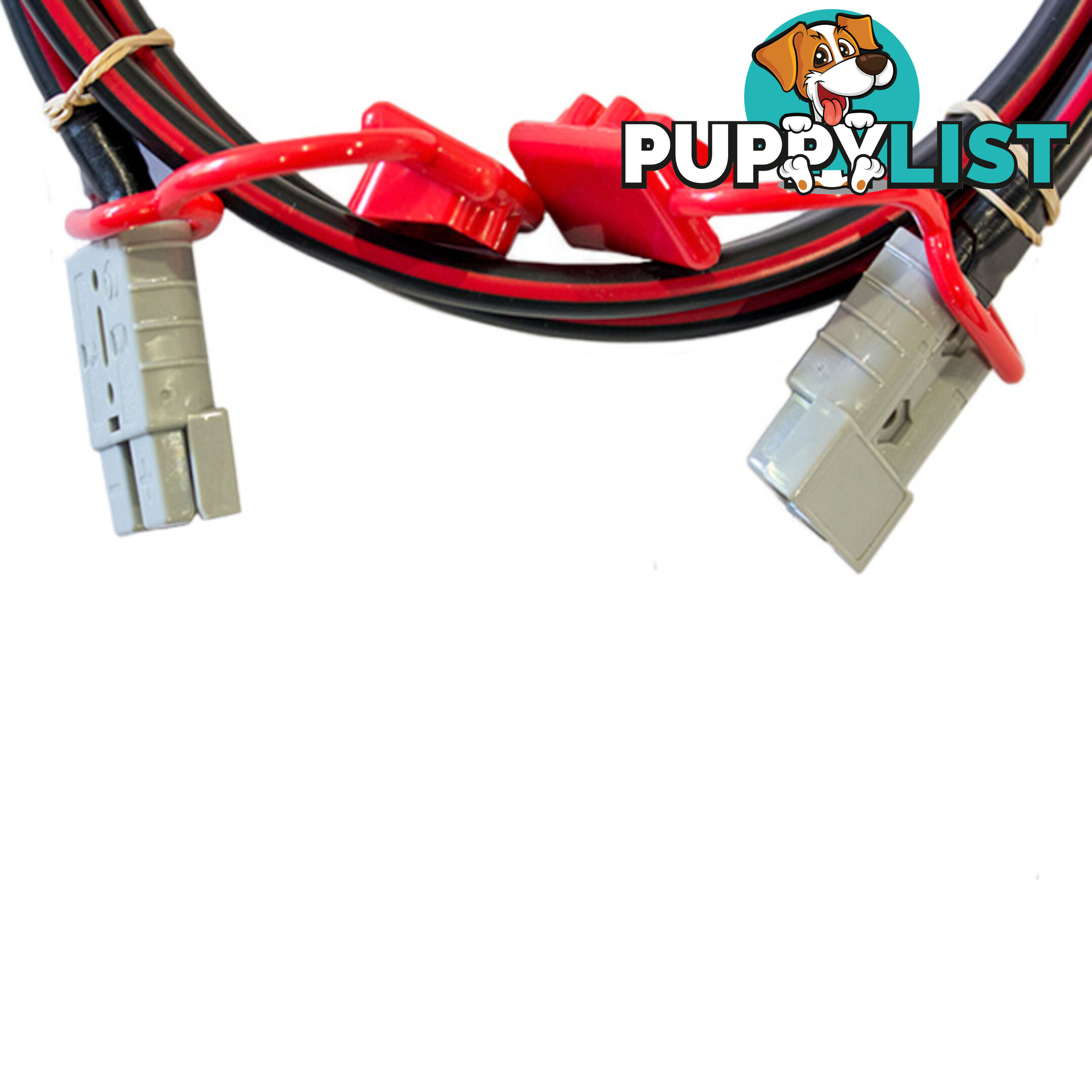 12v Extension x 1m  - 8 B S Dual Core, 50amp Connectors   Dust Caps SKU - BB-Ando-AndoWcaps