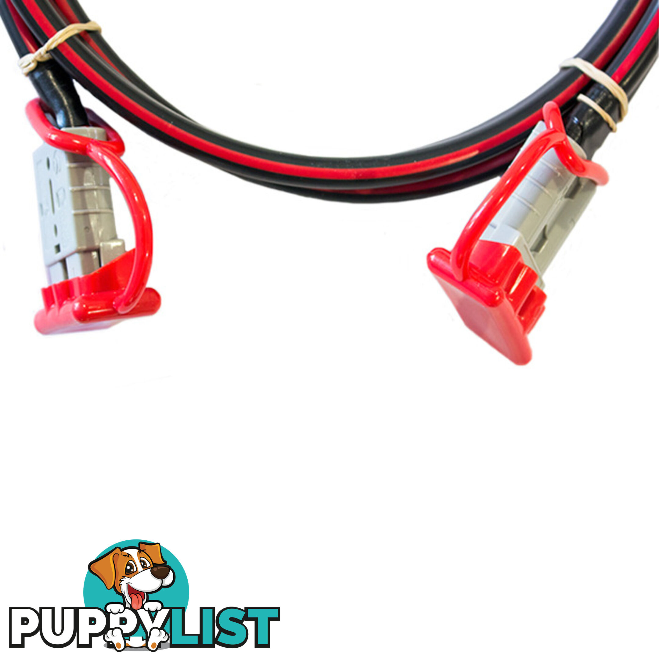 12v Extension x 1m  - 8 B S Dual Core, 50amp Connectors   Dust Caps SKU - BB-Ando-AndoWcaps