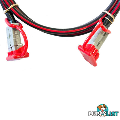 12v Extension x 1m  - 8 B S Dual Core, 50amp Connectors   Dust Caps SKU - BB-Ando-AndoWcaps