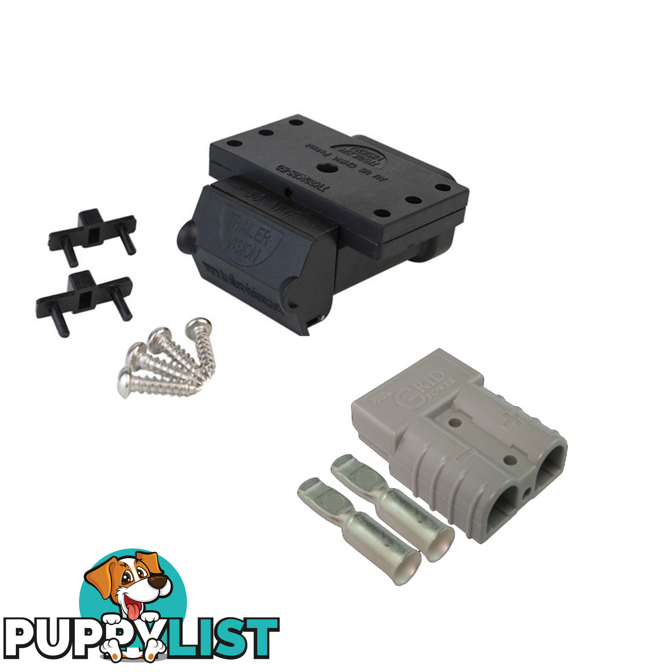 50a Anderson Plug External Mount + Lead Side Cover with 2 x 50a Anderson Plugs Inc SKU - TV-201426-50_TVN-328993-50