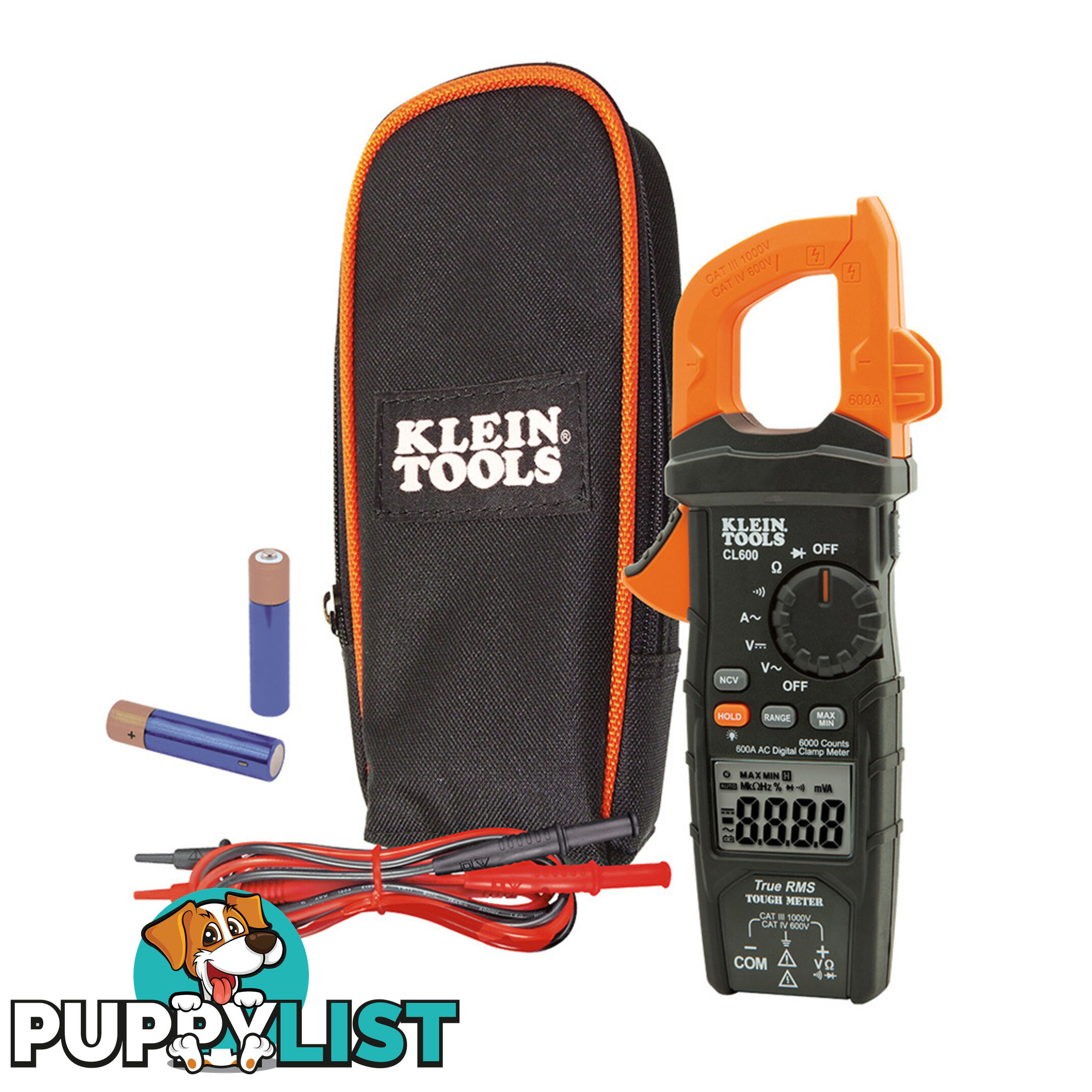 Klien Auto-Ranging Digital Clamp Meter 600 Amp AC   TRMS Technology SKU - CL600