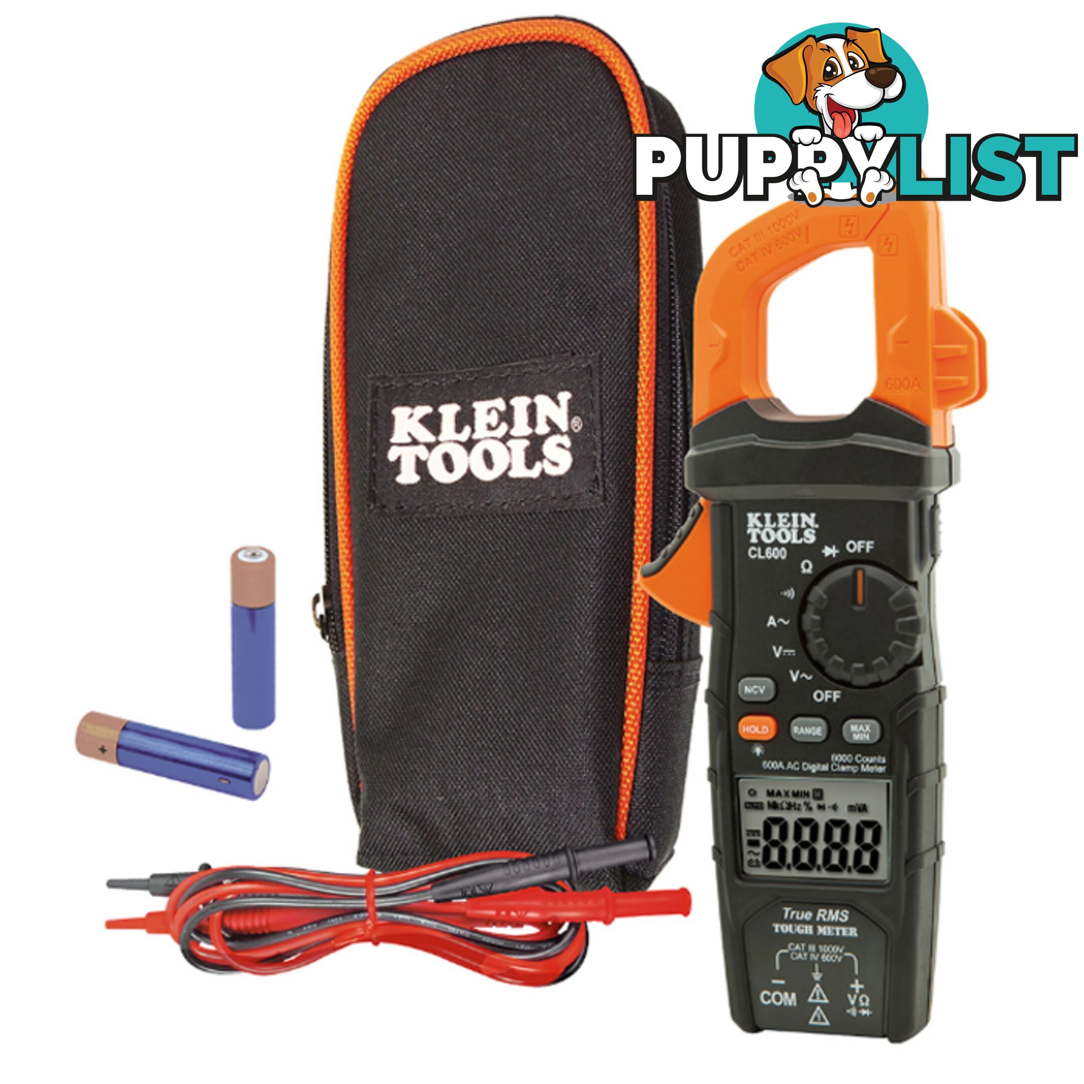 Klien Auto-Ranging Digital Clamp Meter 600 Amp AC   TRMS Technology SKU - CL600