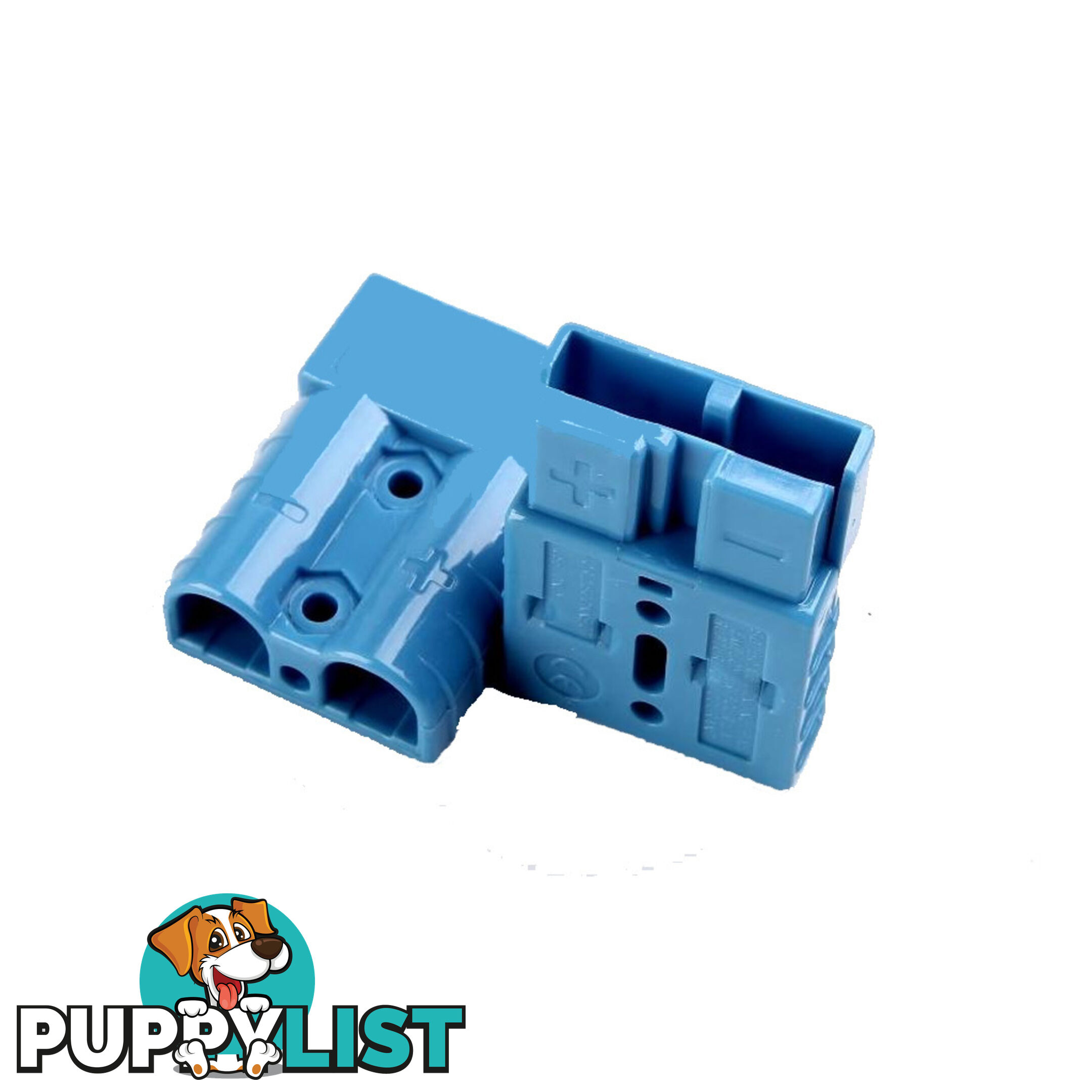 50 amp Anderson Style Plugs (Pair) Blue inc Terminals SKU - 10042-pair