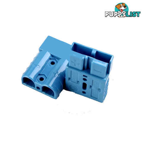 50 amp Anderson Style Plugs (Pair) Blue inc Terminals SKU - 10042-pair