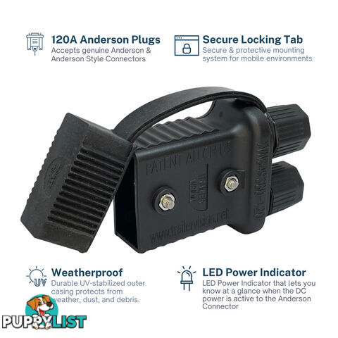 Trailer Vision 120amp Lead Side Anderson Connector Cover SKU - TVN349380-120